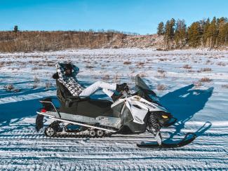 Snowmobiling